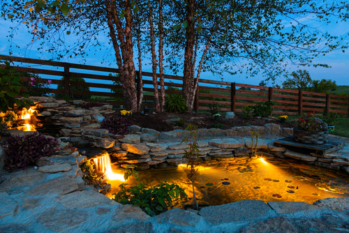 Lighting ideas for your garden pond