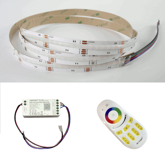 20W COB Seamless RGB & Single Colour Flexible LED Tape