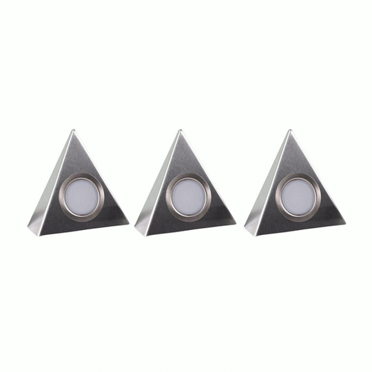 ELD Lighting 3 LED Light Stainless Steel Triangle Kit With Driver