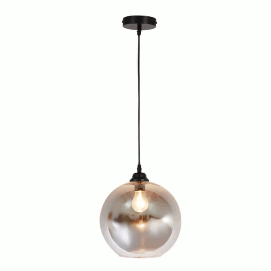 Hudson E27 IP44 Glass Pendant Light