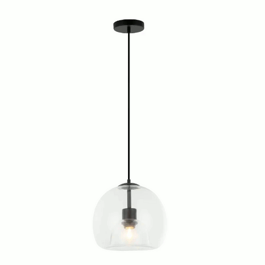 Ohio E27 IP44 Clear Glass Pendant Light