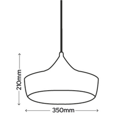 Dawson E27 Ceiling Pendant