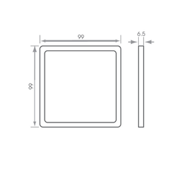 12v Vega Flat Panel LED Cabinet Light