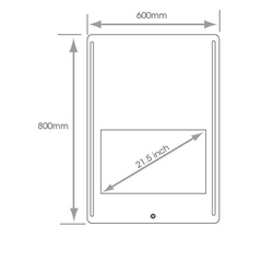 Skylar Smart Tech Tunable Bathroom LED Mirror
