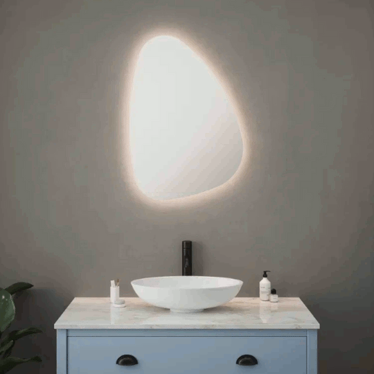 Sorrellis Novara Pebble Tunable LED Bathroom Mirror
