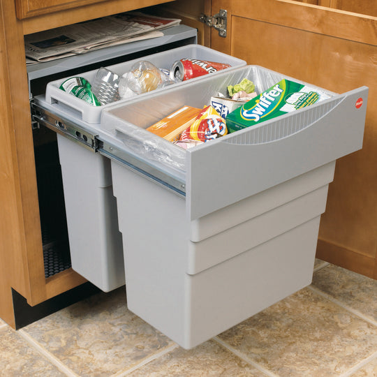 Hailo Easy-Cargo 500mm Pull Out Waste Bin - 49 Litre Capacity