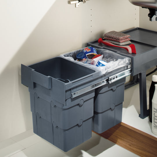 Hafele - WasteBoy Pull Out Waste Bin, 2 x 16 Litres