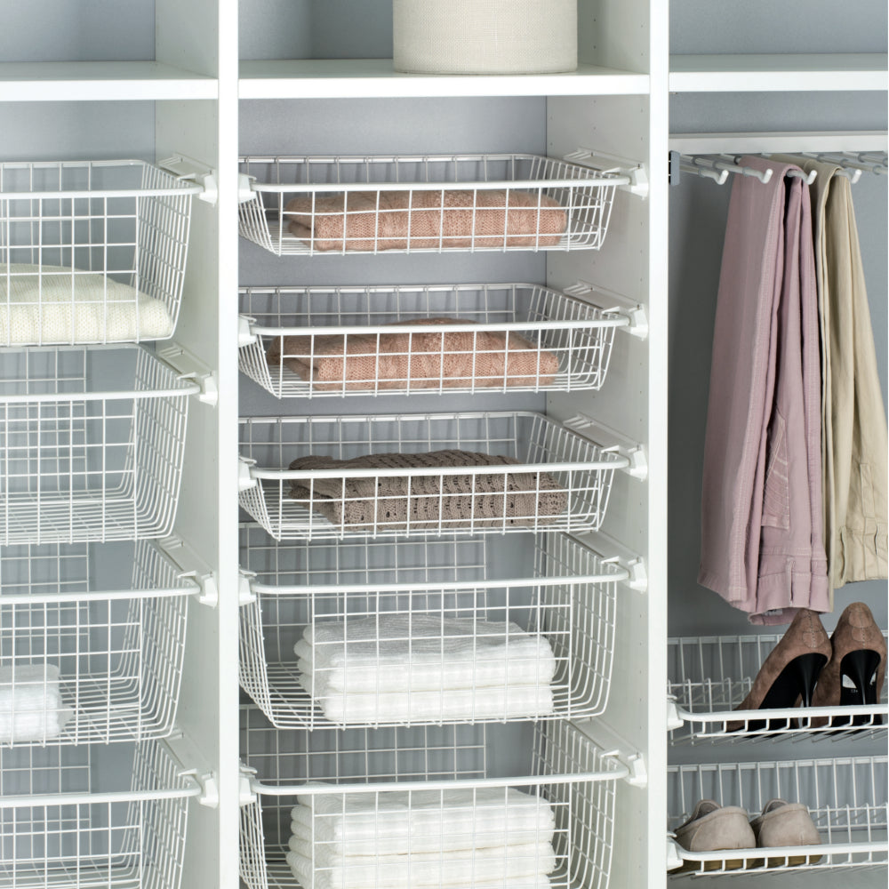Bedroom Pull Out Wardrobe Organiser - Shallow