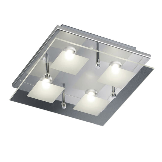 4 Light Contemporary Glass Ceiling Light