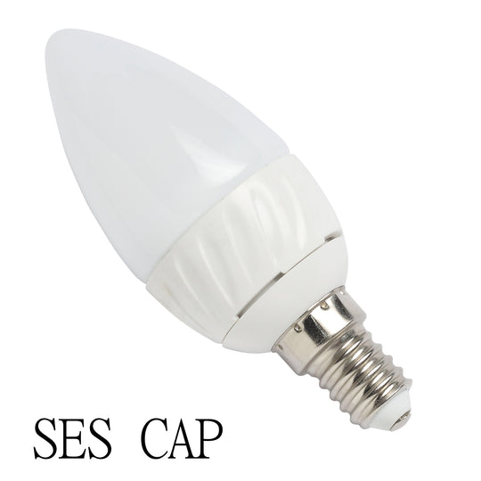 4 Watt COB LED Candle Bulb - Frosted - Warm White
