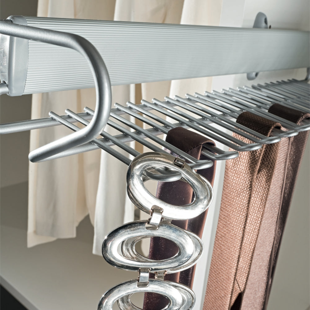 Pull Out Tue Rack Vibo DREAM Pull Out Tie Rack and Belt Rack, Side Mounted