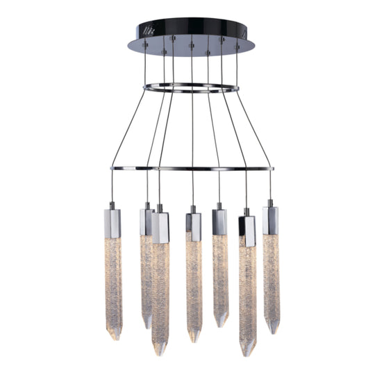 Shard 7 Light LED Ceiling Pendant Light, IP20 Rated