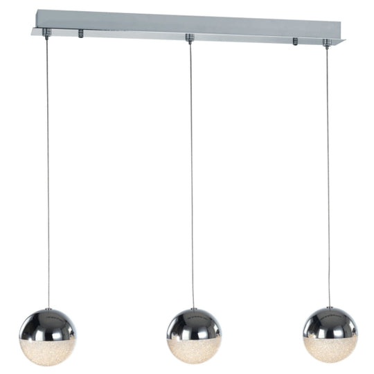 Eclipse 3 Sphere Bar LED Ceiling Pendant Light, IP20 Rated