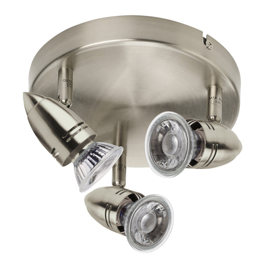 Triple Round Modern LED Light Bar – 3x5W GU10 – Cool & Warm White Options