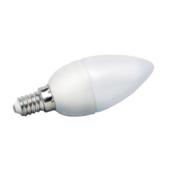5 Watt COB LED Candle Bulb - Frosted - Warm White