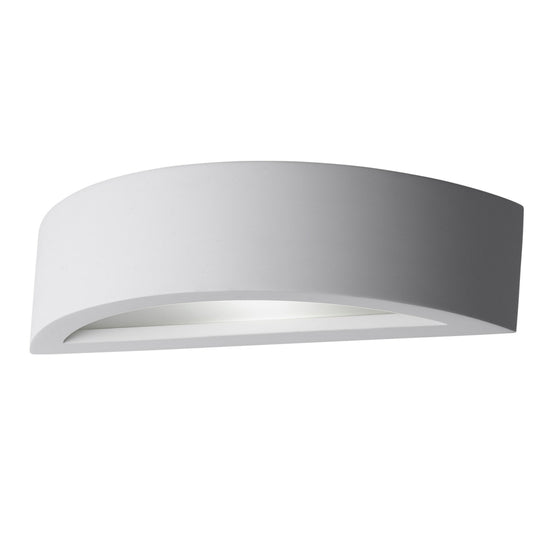 Cadiz - Gypsum Curved LED Wall light With Diffuser