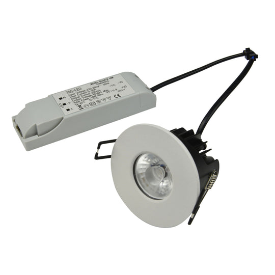 Quartz 7W LED Fixed Fire Rated IP65 Downlight - CCT
