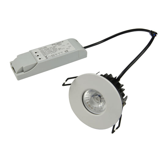 Quartz 8W Integrated LED Fire Rated Ceiling Spotlight