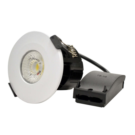 Quartz-4CT 7W LED Fixed Fire Rated IP65 Ceiling Downlight