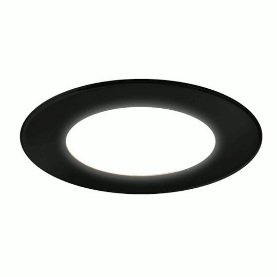 Vega High Output Recessed Cabinet Light - Matt Black