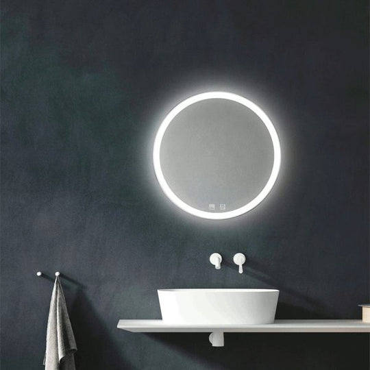 Dalston Tunable LED Round Bathroom Mirror With Demister