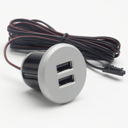 Double Recessed USB Charger