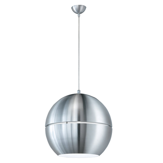 Globe Pendant Light Shades - Brushed Aluminium Metal Body